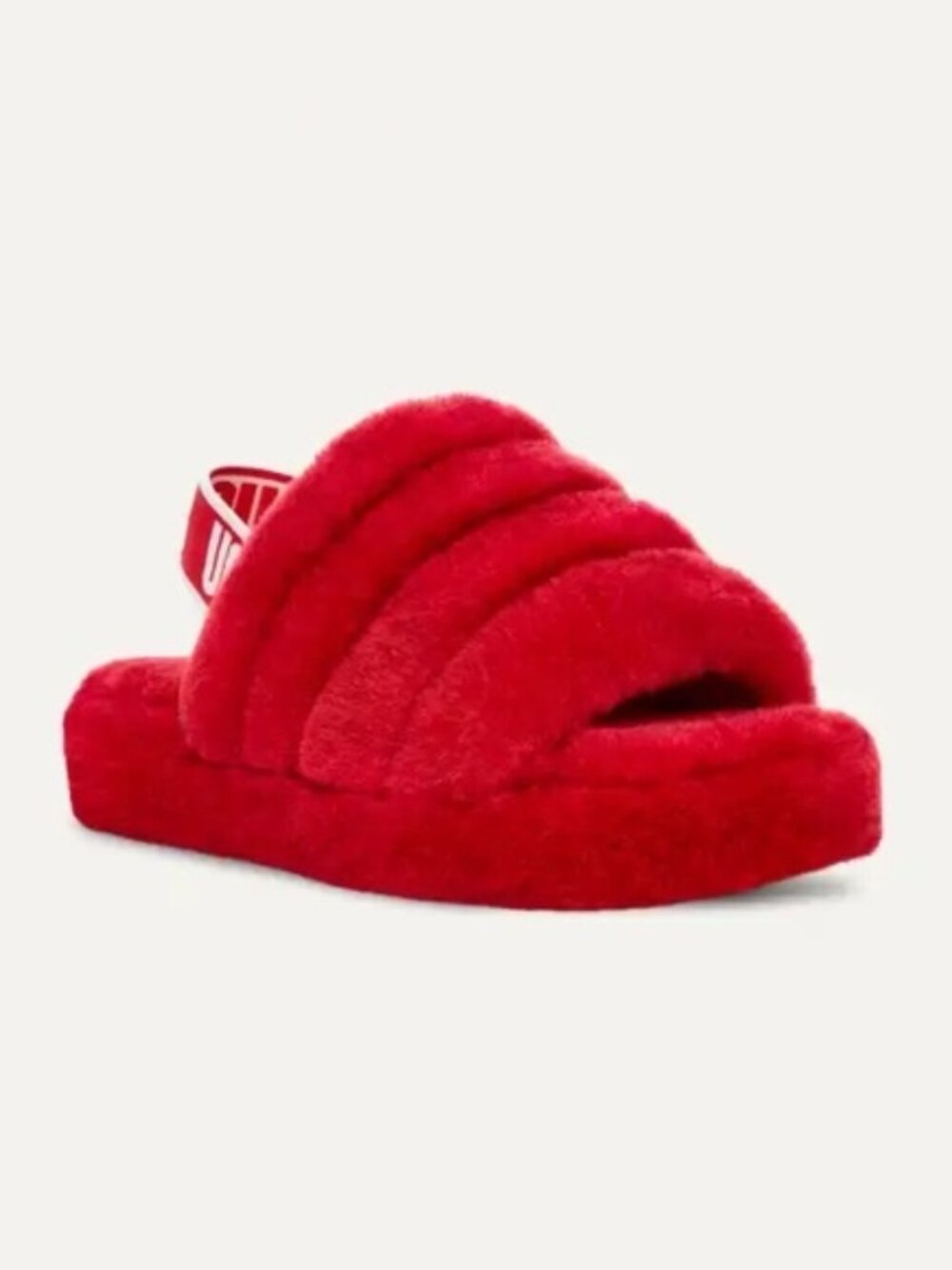 UGG | Hibiscus Pink Womens Fluff Yeah Slide Slip On Shoes | Size 9